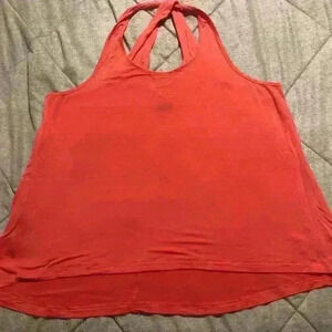 PL Movement PINK LOTUS Coral Workout Crossback‎ Tank XL